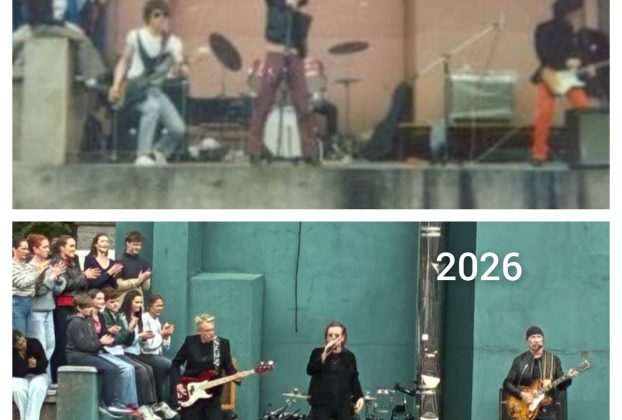 U2 celebra 50 años tocando en su instituto de Dublín, donde Bono, The Edge, Adam Clayton y Larry Mullen tocaron por primera vez en 1976