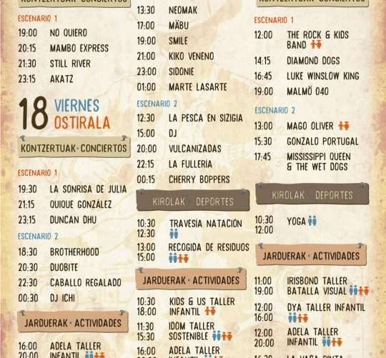 Ya tenemos los horarios del DalecandELA Fest 2026. Desde este jueves 17 y hasta el domingo 20 de septiembre, en el Puerto Viejo de Getxo