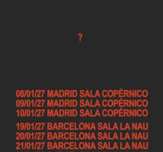 Tras un largo silencio musical y sin desvelar más información, Cala Vento anuncia su regreso con varios conciertos en Madrid y Barcelona