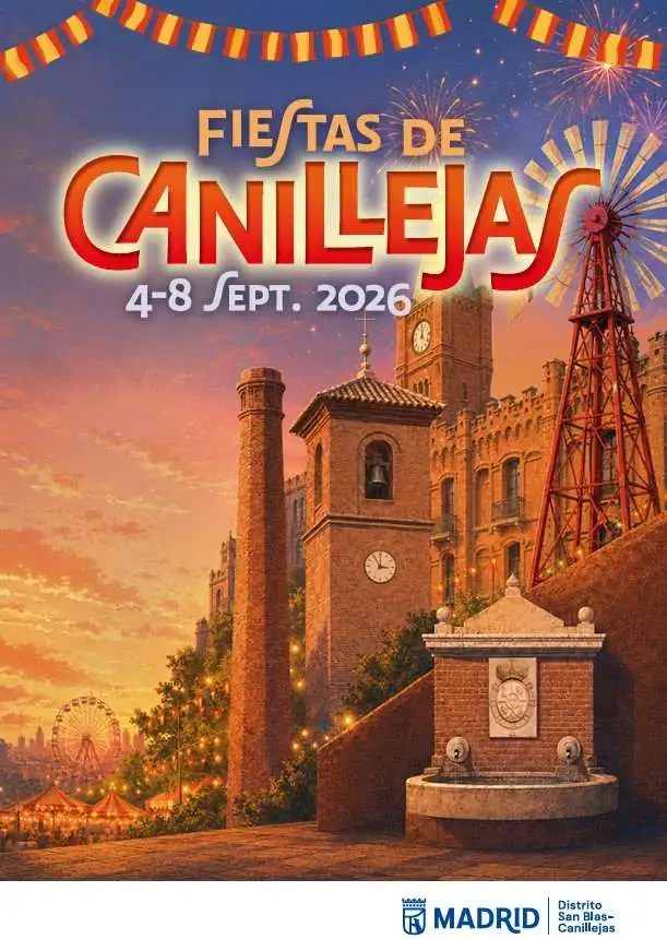 Canillejas celebra del 4 al 8 de septiembre sus fiestas patronales de 2026, con propuestas que incluyen conciertos y actividades culturales