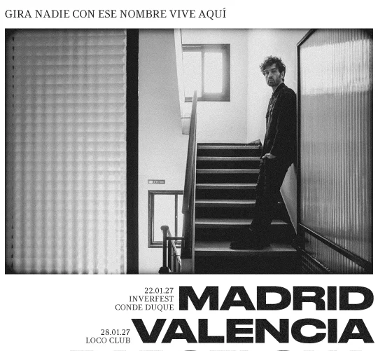 Guille Galván emprende una gira de conciertos "vis a vis" para presentar 'Nadie con ese nombre vive aquí', su primer álbum como solista