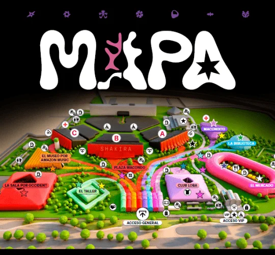 Shakira empieza este viernes 18 de septiembre su residencia de conciertos en Madrid (Iberdrola Music) y ya están los horarios, mapa y accesos