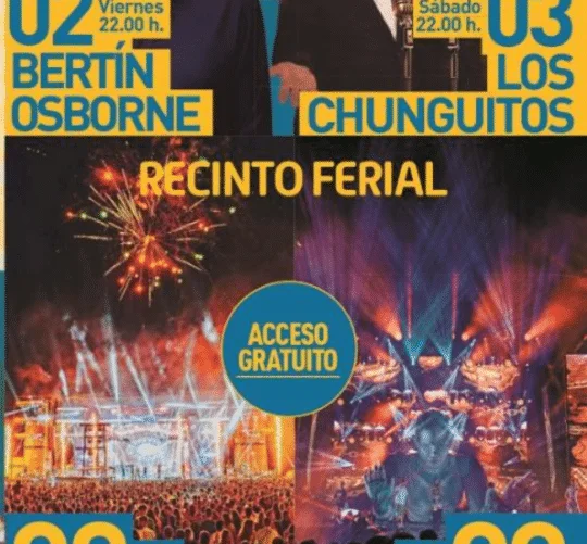 Conciertos de las Fiestas de Torrejón de Ardoz en octubre de 2026