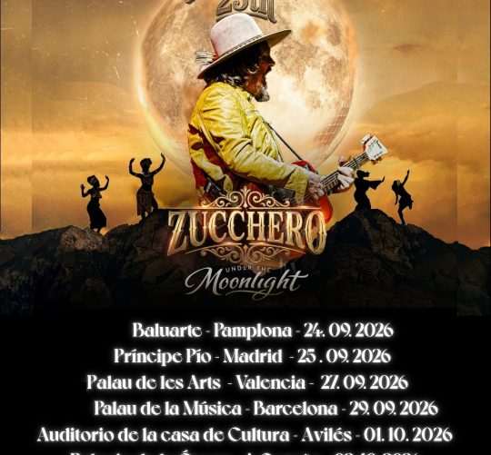 Zucchero regresa este mes a España para dar un total de 6 conciertos durante los últimos días de septiembre y los primeros de octubre