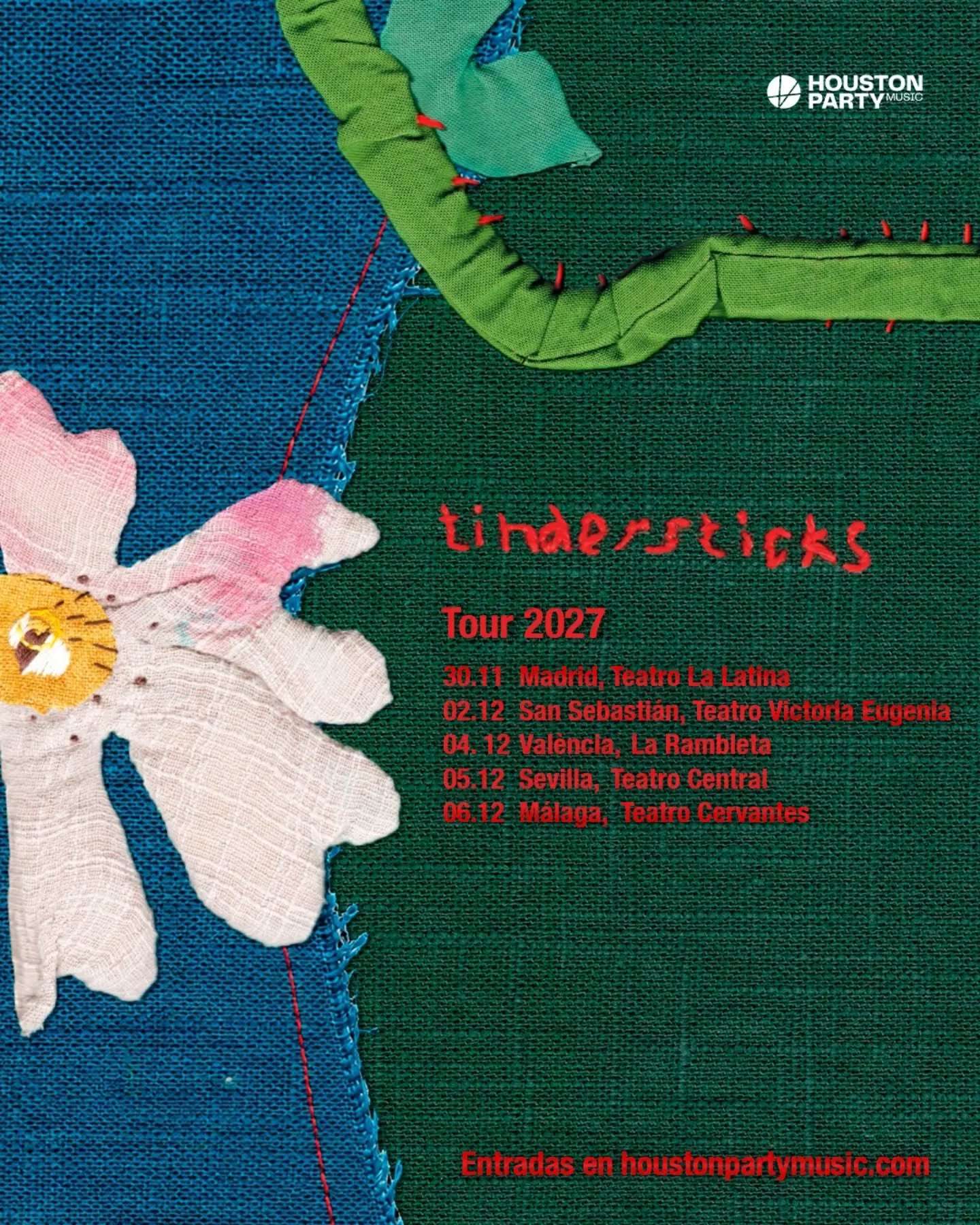 Tinderticks harán una nueva gira española por nuestros escenarios a finales de noviembre y principios de diciembre de 2027