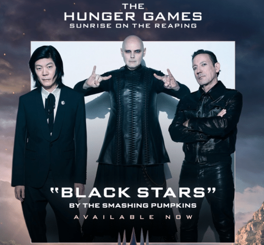 The Smashing Pumpkins estrenan 'Black stars', una canción inédita integrada en la banda sonora de 'The Hunger Games: Sunrise on the Reaping'