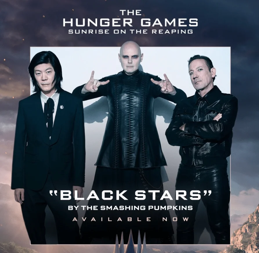 The Smashing Pumpkins estrenan 'Black stars', una canción inédita integrada en la banda sonora de 'The Hunger Games: Sunrise on the Reaping'