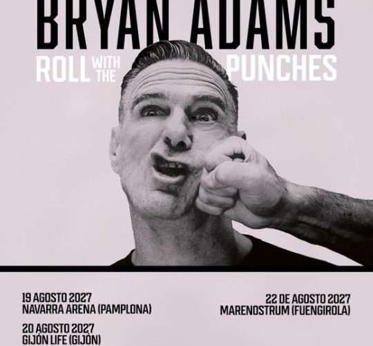 Bryan Adams anuncia más conciertos en España en Pamplona, Gijón y Fuengirola en el verano de 2027, que se suman a los de este noviembre