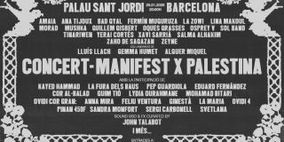 La campaña solidaria 'Act X Palestine' organiza el 26 de enero de 2026 en el Palau Sant Jordi de Barcelona un concierto benéfico por Gaza