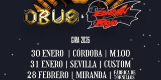 Obús y Barón Rojo ofrecerán una serie de conciertos conjuntos en los que celebrarán en una gira sus carreras para gusto de sus seguidores